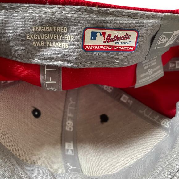 Boston Red Sox New Era 59FIFTY Fitted Hat Cap Size 6 3/4 MLB Fenway Performance - Picture 9 of 11